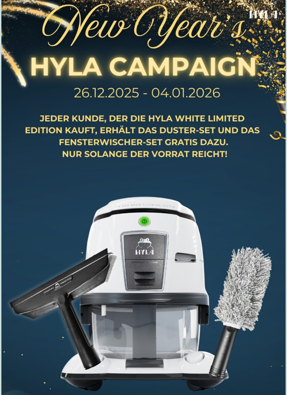 Mehr über den Artikel erfahren HYLA Angebot zum Start in 2026 – Zeit für ein neues Level der Sauberkeit